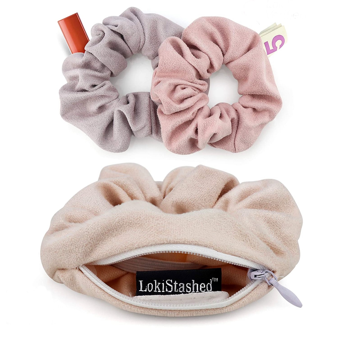 This $13 Pack of Scrunchies on Amazon Can Hide Cash, Lip Balm & More